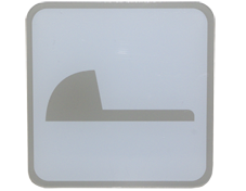 蹲式馬桶標示牌(單面8*8cm)
